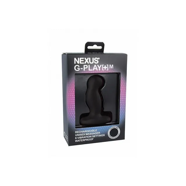 Nexus G-Play+ - Stymulator prostaty, Czarny, 8 cm