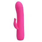 Вибратор-кролик Pretty Love Tim Pink, 15 см (розовый)
