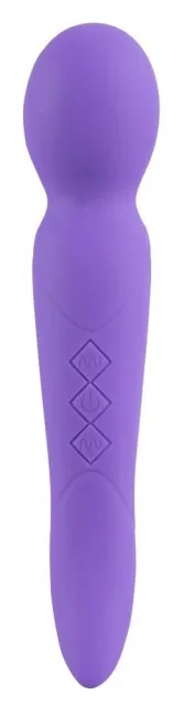 Універсальний масажер Sweet Smile Rechargeable Dual Motor Vibe, 22 см (фіолетовий)