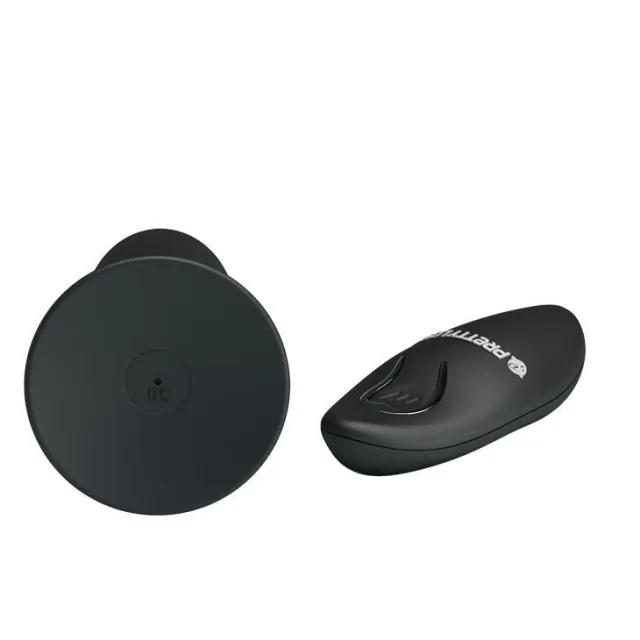 Pretty Love Remote Control Vibrating - Korek analny, Czarny, 11 cm