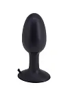 Seven Creations Roll Play Medium - Korek analny, Czarny, 10 cm, M