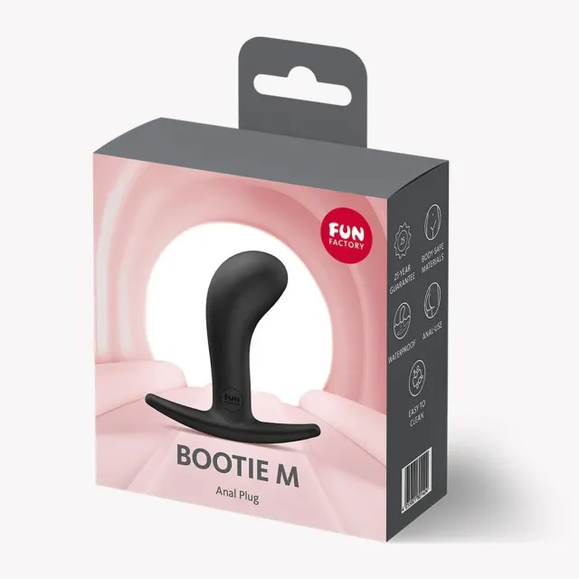 Анальная пробка Fun Factory Bootie M, 9.5 см (черный)