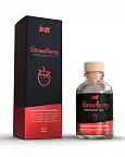 intt Strawberry Kissable Massage Gel - Żel intymny, Truskawka, 30 ml