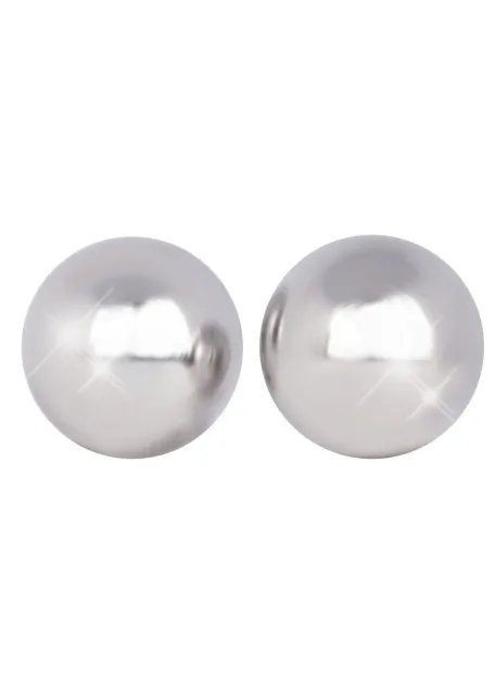 You2Toys Ben Wa Love Balls - Kulki gejszy, Srebro