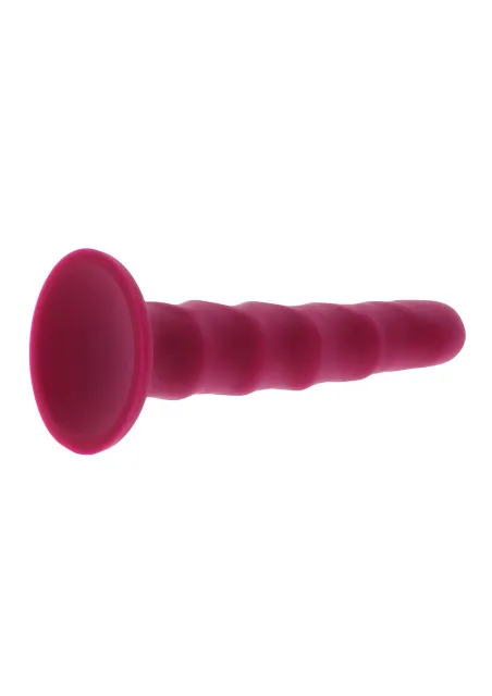 TOYJOY Ribbed Dong 6 Inch - Dildo, Różowy, 16 cm