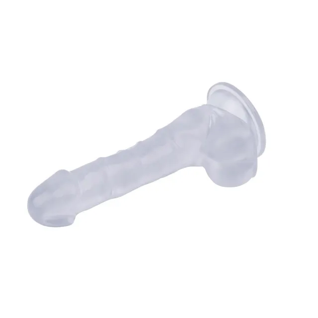 Фаллоимитатор Hi-Rubber, 19,5 см (прозрачный)