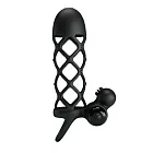 Насадка на пенис Pretty Love Vibro Penis Sleeve I, 13.5 см (черный)