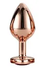Анальна пробка Gleaming Love Gold Plug M, 8.3 см (золотий)