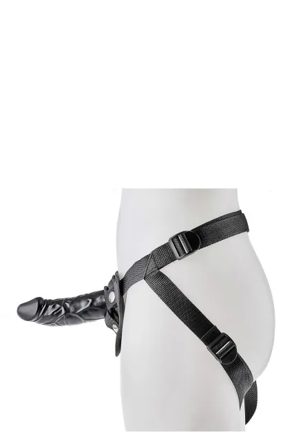 Страпон Dream Toys Blaze Harness with Dildo, 13 см (черный)