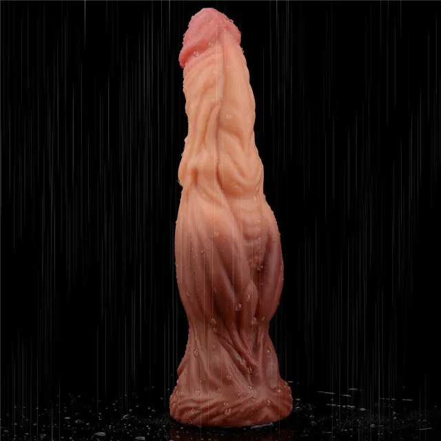 Фалоімітатор Dual-Layered Silicone 9.5" Nature Cock, 24.5 см (коричневий)