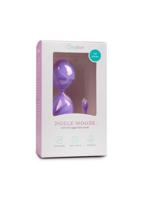 Easytoys Jiggle Mouse - Kulki gejszy, Fioletowy, 19, 5 cm