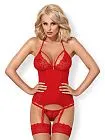 Эротический комплект Obsessive 838, S/M (красный)