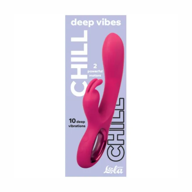 Вібратор-кролик Deep Vibes Chill, 21 см (рожевий)