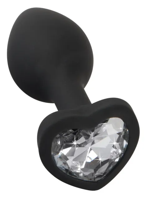 Анальная пробка Silicone Butt Plug, 7.3 см (черный)