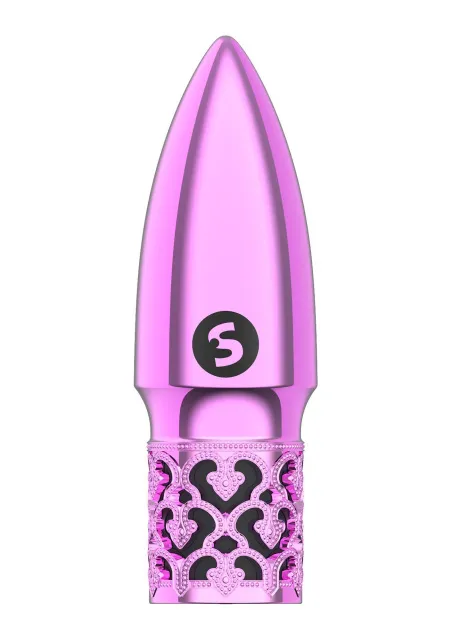 Вібромасажер Royal Gems Glitter, 6.8 см (рожевий)