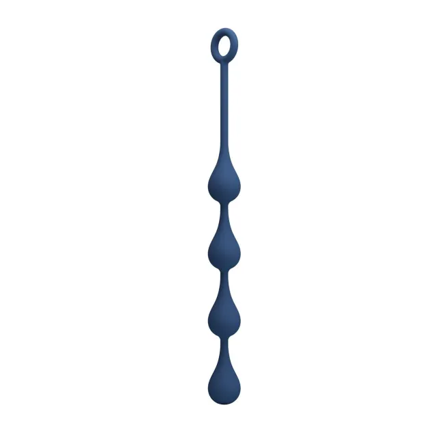Mr. Play Waterdrop Anal Balls - Łańcuszek analny, Niebieski, 33.5 cm