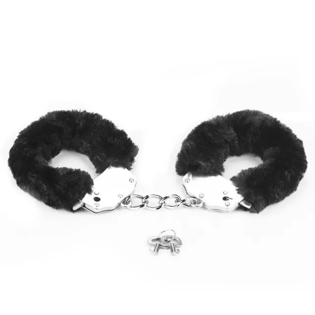 Наручники LoveToy Fluffy Handcuffs (черный)