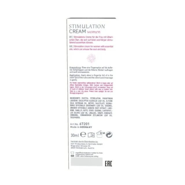 Стимулирующий крем Hot Stimulation Cream, 30 мл