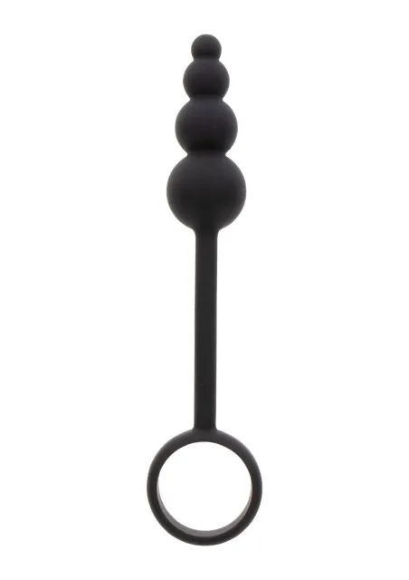 Анальная пробка с эрекционным кольцом ToyJoy Anal Plug & Penis Ring, 22 см (черный)