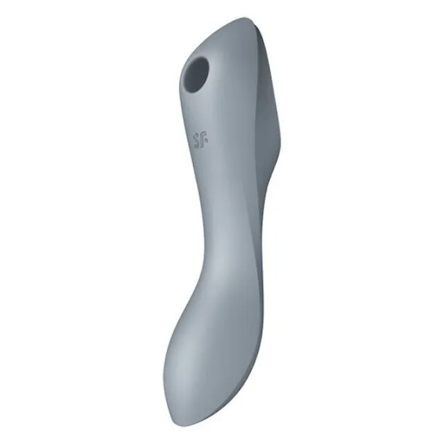 Вакуумный стимулятор клитора с вибрацией Satisfyer Curvy Trinity 3 (серый)
