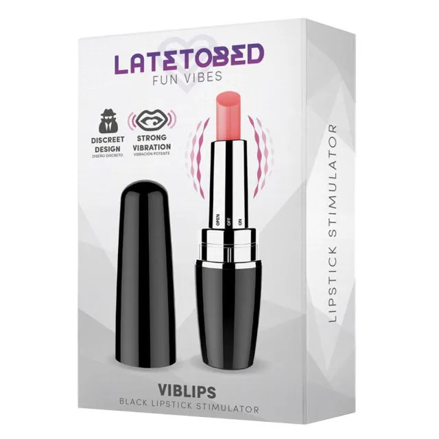 Міні-вібратор Latetobed Viblips Black, 9,5 см (чорний)