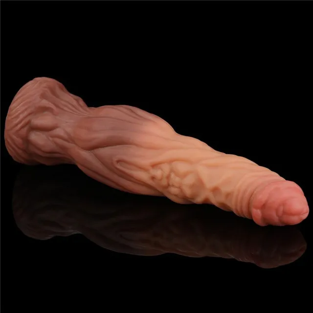 Фаллоимитатор Dual-Layered Silicone 9.5" Nature Cock, 24.5 см (коричневый)