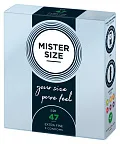 Презервативы Mister Size 47, 3 шт (прозрачный)