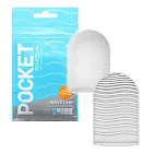 Мастурбатор Tenga Pocket Wave Line (білий)
