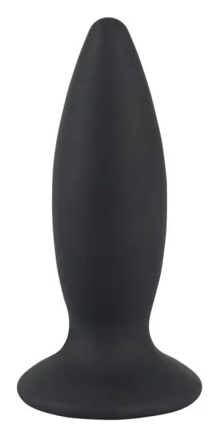 Анальна пробка Black Velvets Rechargeable Plug M, 12,5 см (черный)