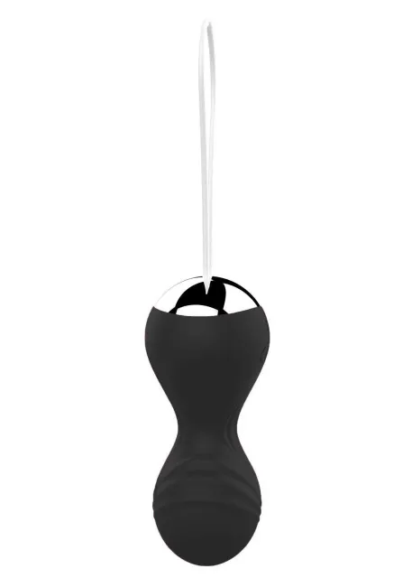 Вагинальные шарики Boss Remote Control Tighten Vibrating Egg, 8 см (черный)
