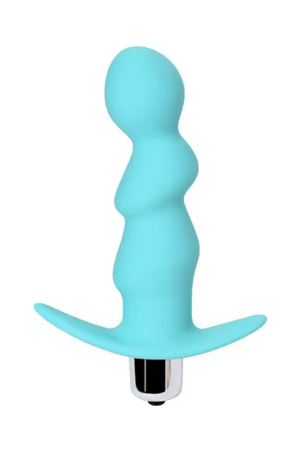 Анальная пробка ToDo Anal Vibro Plug Bland, 12 см (бирюзовый)