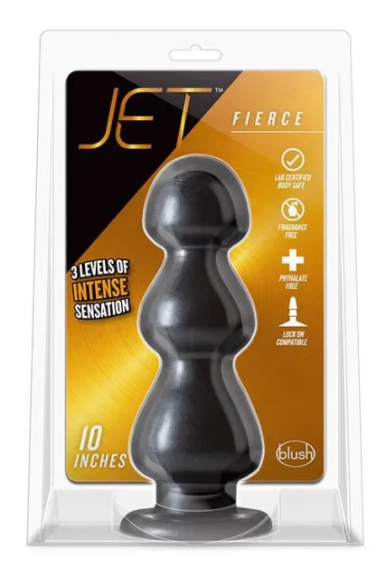 Анальна пробка Jet Fierce, 25.4 см (чорний)