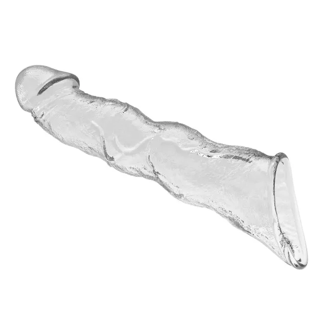 Насадка на пеніс Pretty Love Extension Penis Sleeve Blocks, 28 см (прозорий)