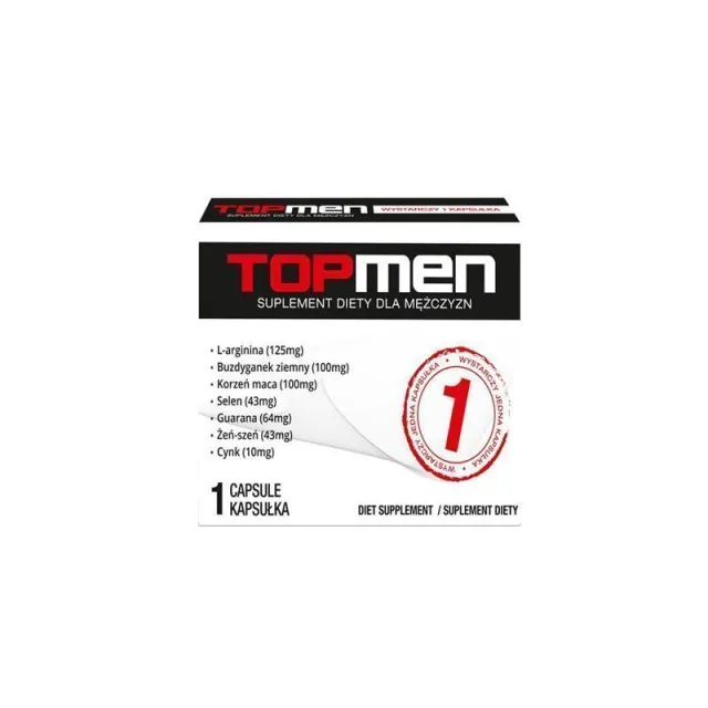 Таблетки для ерекції Sexual Health Series TopMen, 1 шт