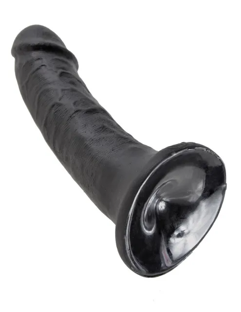 King Cock King Cock 6" - Dildo, Czarny, 15 cm
