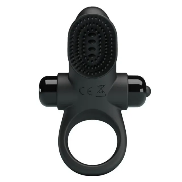 Эрекционное кольцо Pretty Love Vibrant Penis Ring II, 8,6 см (черный)