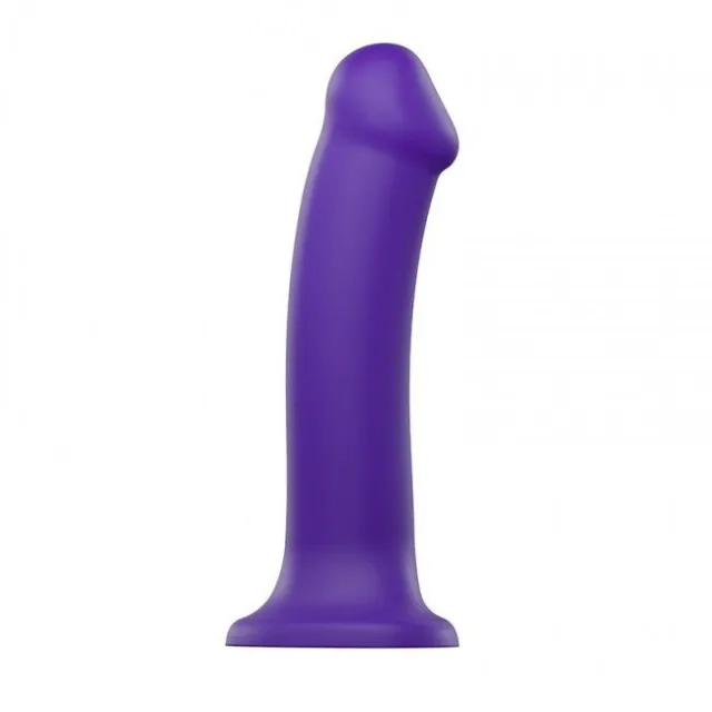 Фалоімітатор Strap-On-Me Dual Density Bendable XL, 20 см (фіолетовий)