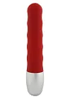 Вібратор Seven Creations Discretion Ribbed, 11 см (червоний)