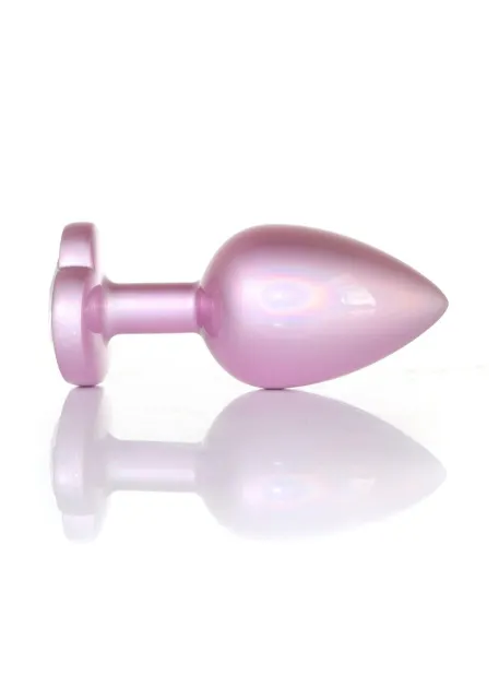 Анальная пробка B - Series HeavyFun Jewellery Pearl Pink Heart Plug S, 7 см (прозрачный)