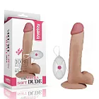 Реалістичний вібратор LoveToy The Ultra Soft Dude, 22 см (тілесний)