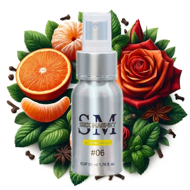 Aurora Sex Magnet #06 - Perfumy męskie z feromonami, Grejpfrut, 50 ml