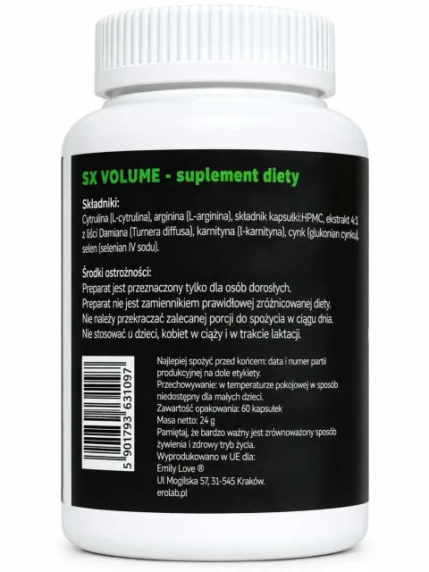 Emily Love SX Volume - Kapsułki, Bezzapachowy