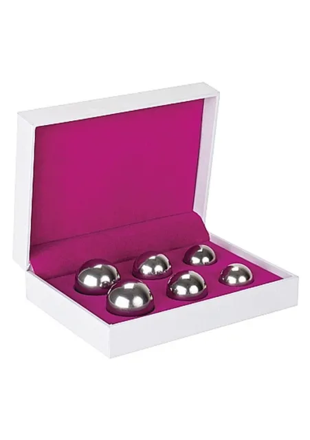 Вагинальные шарики ShotsToys Ben Wa Balls Set, набор из 3 шариков (серебристый)