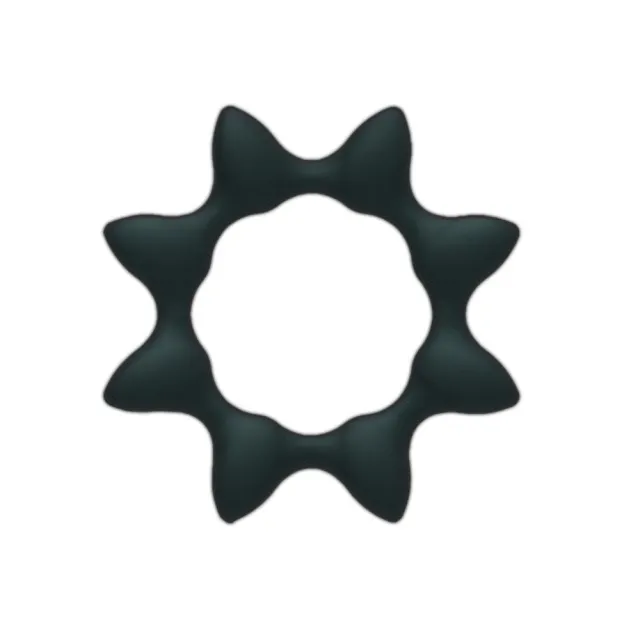Эрекционное кольцо Star Ring, 4,5 см (черный)