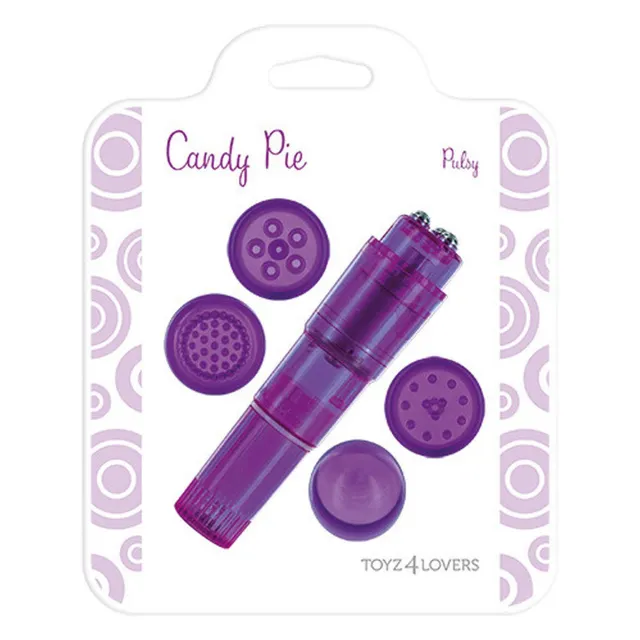 Стимулятор Candy Pie Multi Stimulator Purple Pulsy, 10 см (фиолетовый)