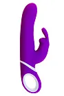 Вибратор-кролик Pleasures Naughty Rabbit, 22,7 см (фиолетовый)