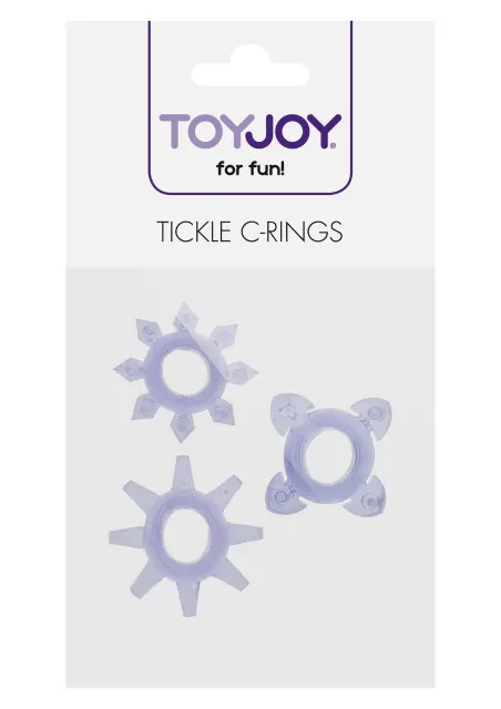 TOYJOY Tickle C-Rings - Pierścień erekcyjny, Fioletowy