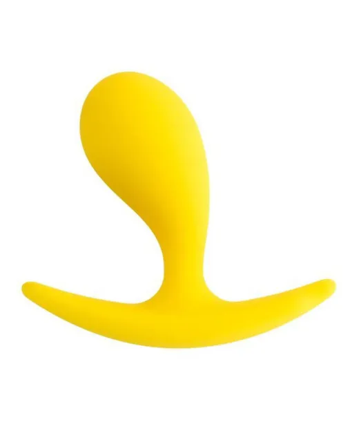 Анальная пробка ToDo Anal Plug Blob, 5.5 см (желтый)