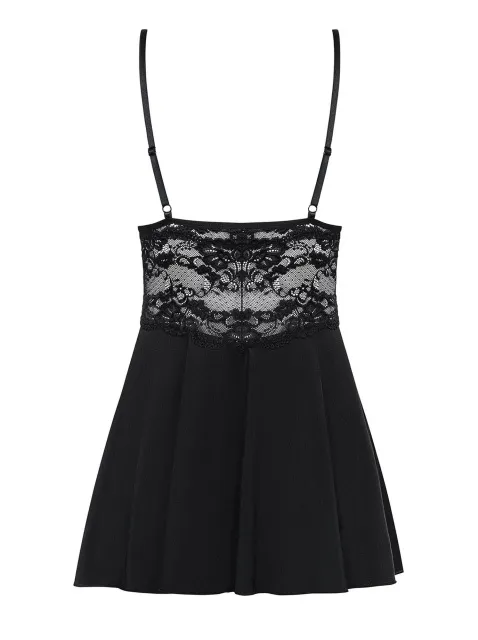 Obsessive 810-Bab-1 - Seksowna koszulka babydoll & string, S/M