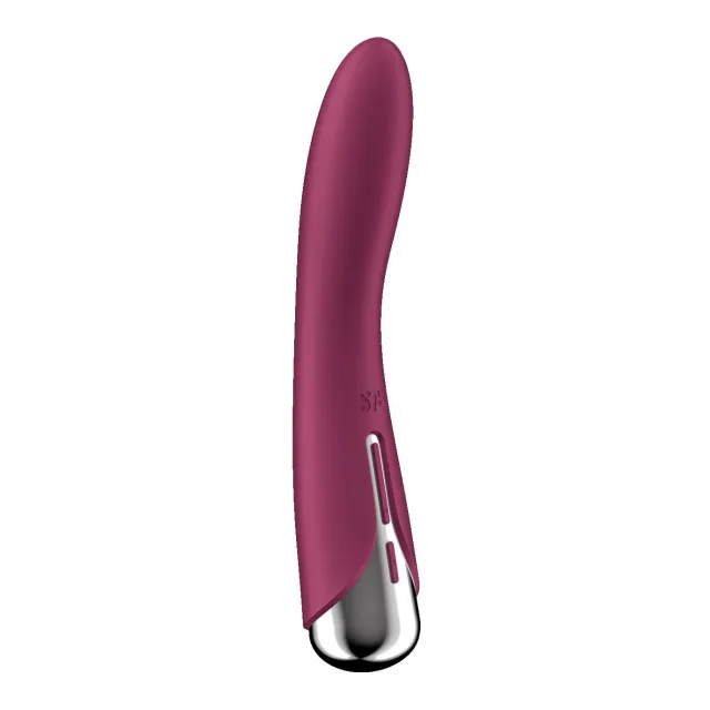 Вибратор Satisfyer Spinning Vibe 1, 17,5 см (бордовый)